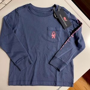 Navy Vineyard Vines LS tee - BNWT Size 3T
